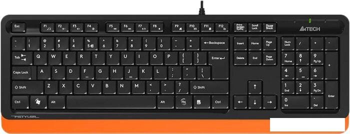 Клавиатура A4Tech Fstyler FK10 (черный/оранжевый) от компании Интернет-магазин marchenko - фото 1