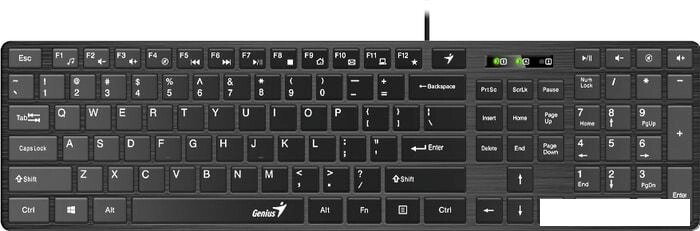 Клавиатура Genius SlimStar 126 (черный) от компании Интернет-магазин marchenko - фото 1