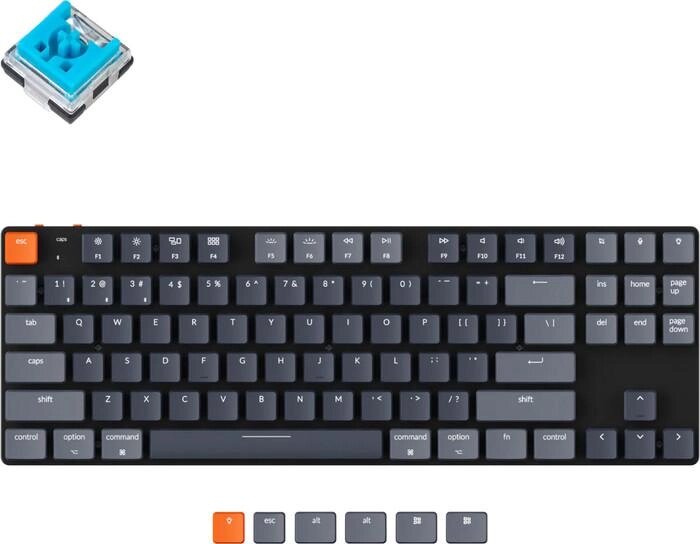 Клавиатура Keychron K1 SE RGB K1SE-E2-RU (Keychron Low Profile Optical Blue) от компании Интернет-магазин marchenko - фото 1