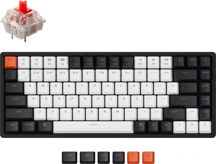 Клавиатура Keychron K2 V2 RGB K2-C1H (Gateron G Pro Red, нет кириллицы) от компании Интернет-магазин marchenko - фото 1