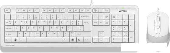 Клавиатура + мышь A4Tech Fstyler F1010 (белый/серый) от компании Интернет-магазин marchenko - фото 1