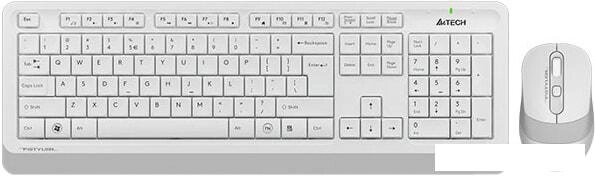 Клавиатура + мышь A4Tech Fstyler FG1010 (белый/серый) от компании Интернет-магазин marchenko - фото 1