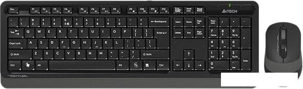 Клавиатура + мышь A4Tech Fstyler FG1010 (черный/серый) от компании Интернет-магазин marchenko - фото 1