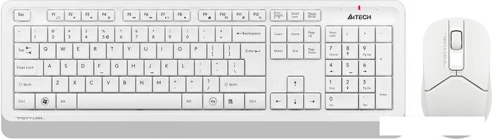 Клавиатура + мышь A4Tech Fstyler FG1012 (белый) от компании Интернет-магазин marchenko - фото 1