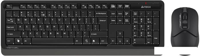 Клавиатура + мышь A4Tech Fstyler FG1012 (черный) от компании Интернет-магазин marchenko - фото 1