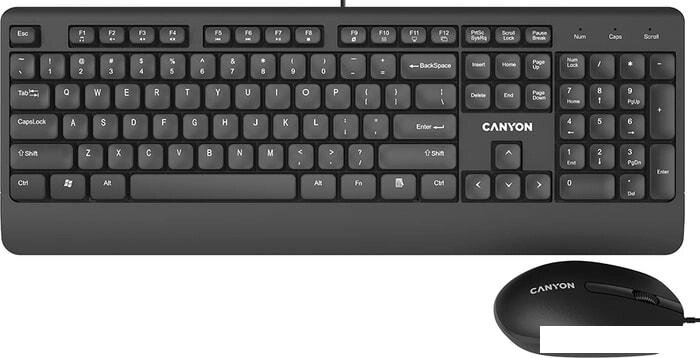 Клавиатура + мышь Canyon CNE-CSET4-RU от компании Интернет-магазин marchenko - фото 1