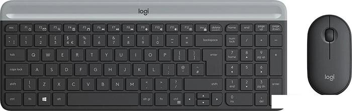 Клавиатура + мышь Logitech MK470 Slim Wireless Combo (графитовый, нет кириллицы) от компании Интернет-магазин marchenko - фото 1