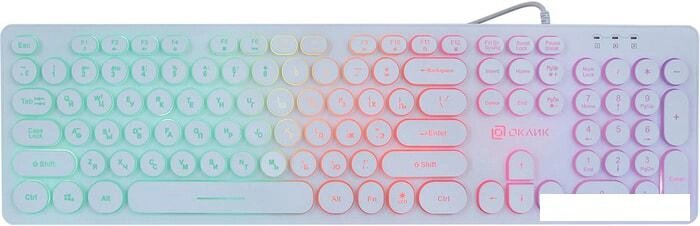 Клавиатура Oklick 420MRL (белый) от компании Интернет-магазин marchenko - фото 1