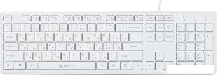 Клавиатура Oklick 500M (белый) от компании Интернет-магазин marchenko - фото 1