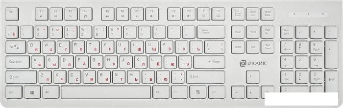 Клавиатура Oklick 505M (белый) от компании Интернет-магазин marchenko - фото 1