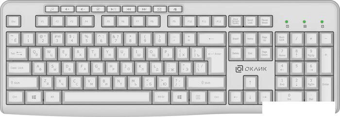Клавиатура Oklick K225W (белый) от компании Интернет-магазин marchenko - фото 1