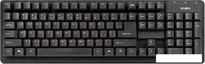 Клавиатура SVEN Standard 301 USB+PS/2 (черный) от компании Интернет-магазин marchenko - фото 1