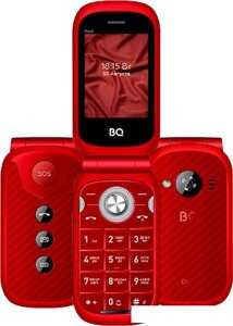 Кнопочный телефон BQ-Mobile BQ-2451 Daze (красный)