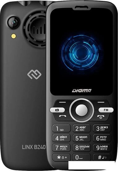 Кнопочный телефон Digma Linx B240 (черный) от компании Интернет-магазин marchenko - фото 1