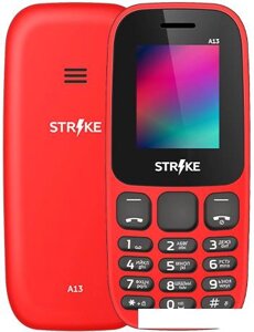 Кнопочный телефон Strike A13 (красный)