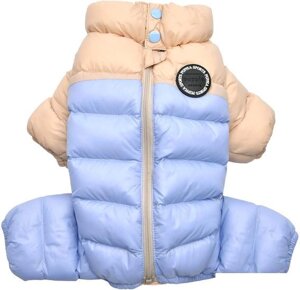 Комбинезон для животных Puppia Ultra Light Pastel PAUD-JP1675-BE-L (бежевый/голубой)