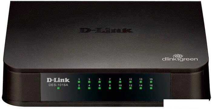 Коммутатор D-Link DES-1016A/E1B от компании Интернет-магазин marchenko - фото 1