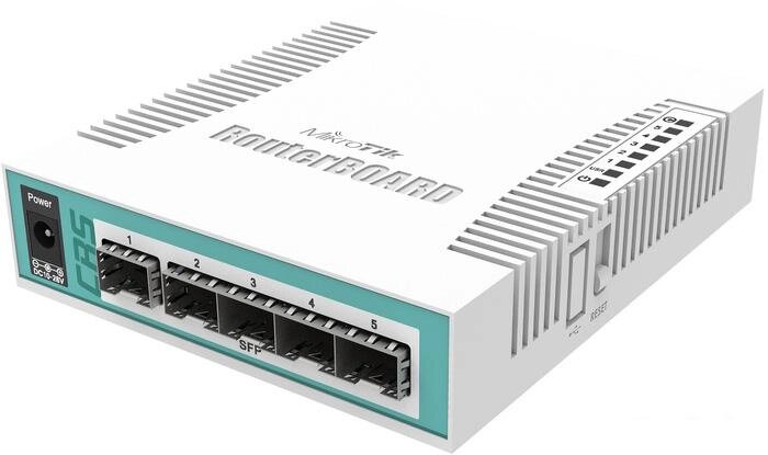 Коммутатор Mikrotik RouterBOARD [CRS106-1C-5S] от компании Интернет-магазин marchenko - фото 1