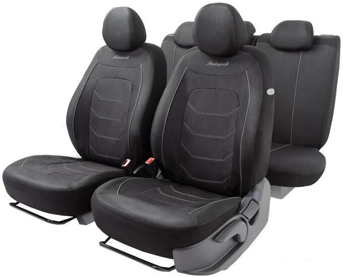 Комплект чехлов для сидений Autoprofi Arrow ARW-1102 (черный/темно-серый) от компании Интернет-магазин marchenko - фото 1