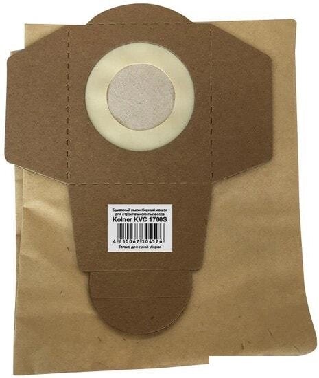 Комплект одноразовых мешков Kolner бумажный (5 шт) от компании Интернет-магазин marchenko - фото 1
