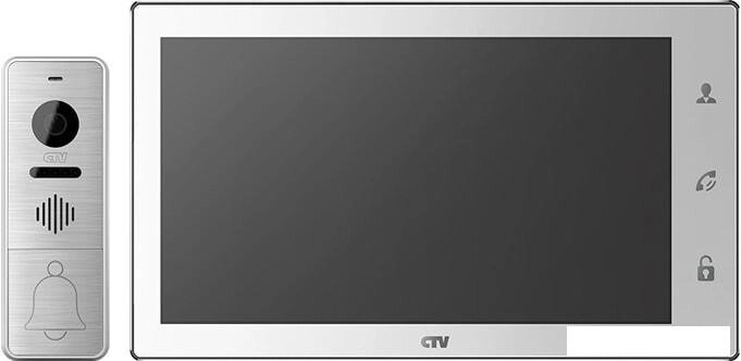 Комплект видеодомофона CTV DP4106AHD (белый) от компании Интернет-магазин marchenko - фото 1