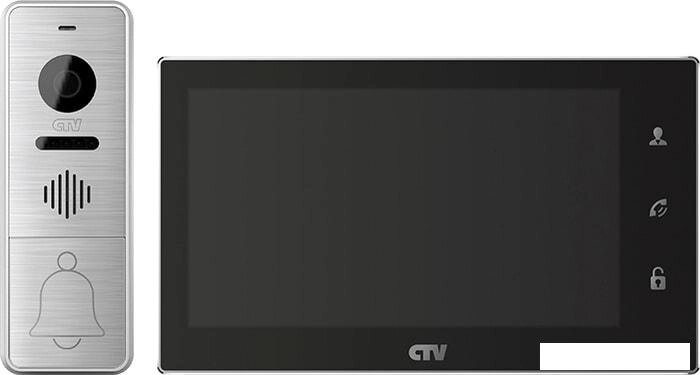 Комплект видеодомофона CTV DP4706AHD (черный) от компании Интернет-магазин marchenko - фото 1