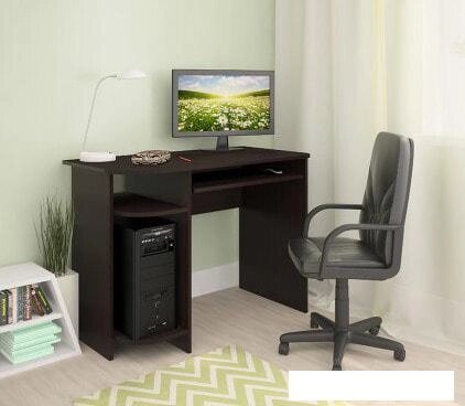 Компьютерный стол Интерлиния СК-002 (дуб венге) от компании Интернет-магазин marchenko - фото 1