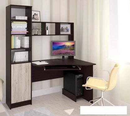 Компьютерный стол Интерлиния СК-005 (дуб венге/дуб серый) от компании Интернет-магазин marchenko - фото 1