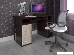 Компьютерный стол Интерлиния СК-010 (дуб венге/дуб серый)