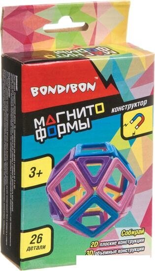 Конструктор Bondibon ВВ4408 Магнитоформы от компании Интернет-магазин marchenko - фото 1