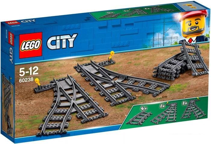 Конструктор LEGO City 60238 Железнодорожные стрелки от компании Интернет-магазин marchenko - фото 1