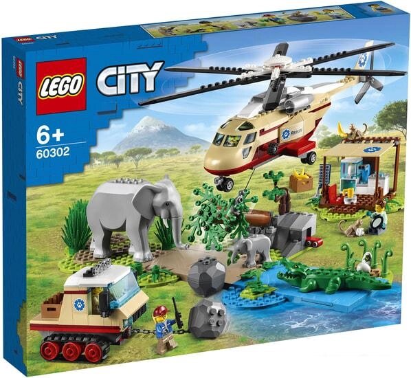 Конструктор LEGO City 60302 Операция по спасению зверей от компании Интернет-магазин marchenko - фото 1