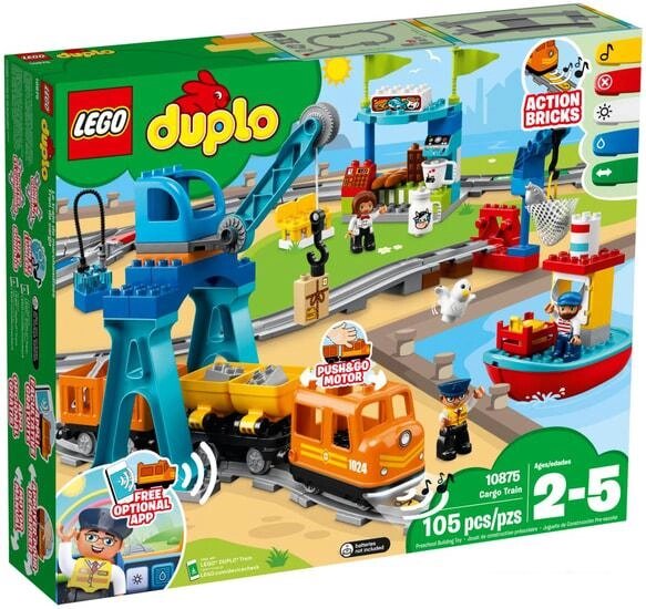 Конструктор LEGO Duplo 10875 Грузовой поезд от компании Интернет-магазин marchenko - фото 1