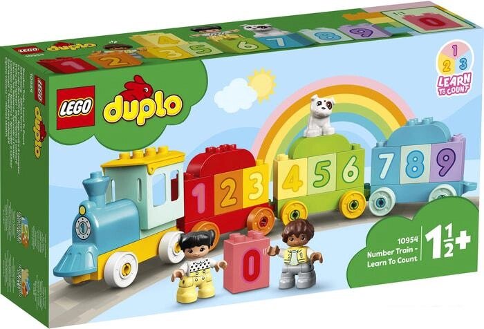 Конструктор LEGO Duplo 10954 Поезд с цифрами — учимся считать от компании Интернет-магазин marchenko - фото 1
