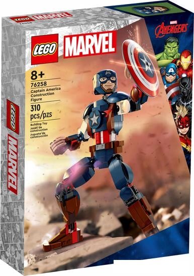 Конструктор LEGO Marvel Super Heroes 76258 Сборная фигурка Капитана Америки от компании Интернет-магазин marchenko - фото 1