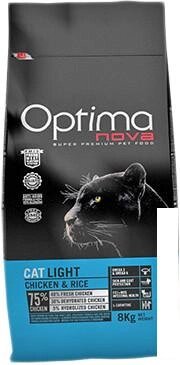Корм для кошек Optimanova Cat Light Chicken & Rice 2 кг от компании Интернет-магазин marchenko - фото 1