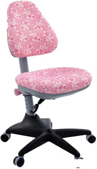 Кресло Бюрократ KD-2/PK/Hearts-Pk (розовый) от компании Интернет-магазин marchenko - фото 1
