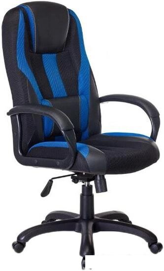 Кресло Бюрократ VIKING-9/BL+BLUE (черный/синий) от компании Интернет-магазин marchenko - фото 1