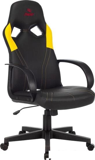 Кресло Бюрократ Zombie Runner (черный/желтый) от компании Интернет-магазин marchenko - фото 1