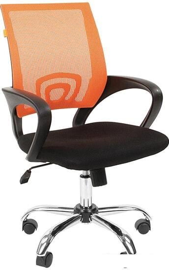 Кресло CHAIRMAN 696 Chrome (черный/оранжевый) от компании Интернет-магазин marchenko - фото 1