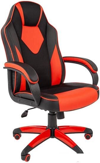 Кресло CHAIRMAN Game 17 (черный/красный) от компании Интернет-магазин marchenko - фото 1