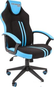 Кресло CHAIRMAN Game 26 (черный/голубой)
