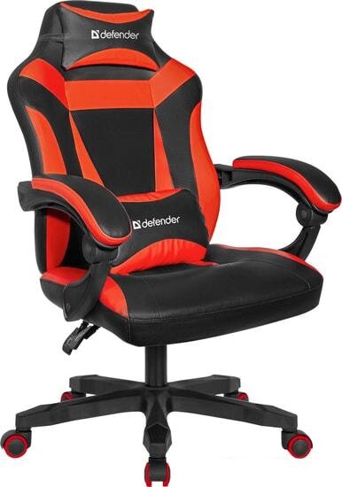 Кресло Defender Master (черный/красный) от компании Интернет-магазин marchenko - фото 1