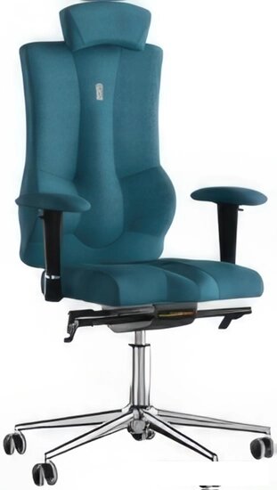 Кресло Kulik System Elegance (азур/хром, джинс с подголовником) от компании Интернет-магазин marchenko - фото 1
