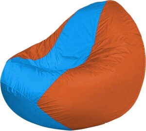 Кресло-мешок Flagman Classic K2.1-156 (оранжевый/голубой)