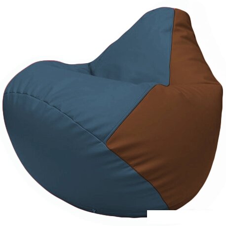 Кресло-мешок Flagman Груша Г2.3-0307 (синий/коричневый) от компании Интернет-магазин marchenko - фото 1