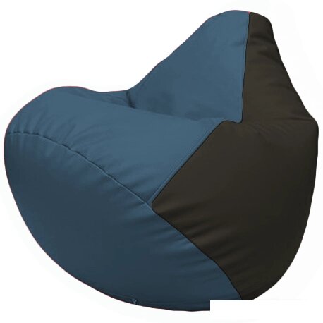 Кресло-мешок Flagman Груша Г2.3-0316 (синий/черный) от компании Интернет-магазин marchenko - фото 1