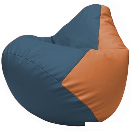 Кресло-мешок Flagman Груша Г2.3-0320 (синий/оранжевый) от компании Интернет-магазин marchenko - фото 1