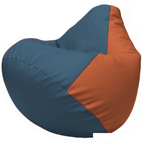Кресло-мешок Flagman Груша Г2.3-0323 (синий/оранжевый) от компании Интернет-магазин marchenko - фото 1