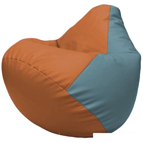 Кресло-мешок Flagman Груша Г2.3-2036 (оранжевый/голубой) от компании Интернет-магазин marchenko - фото 1